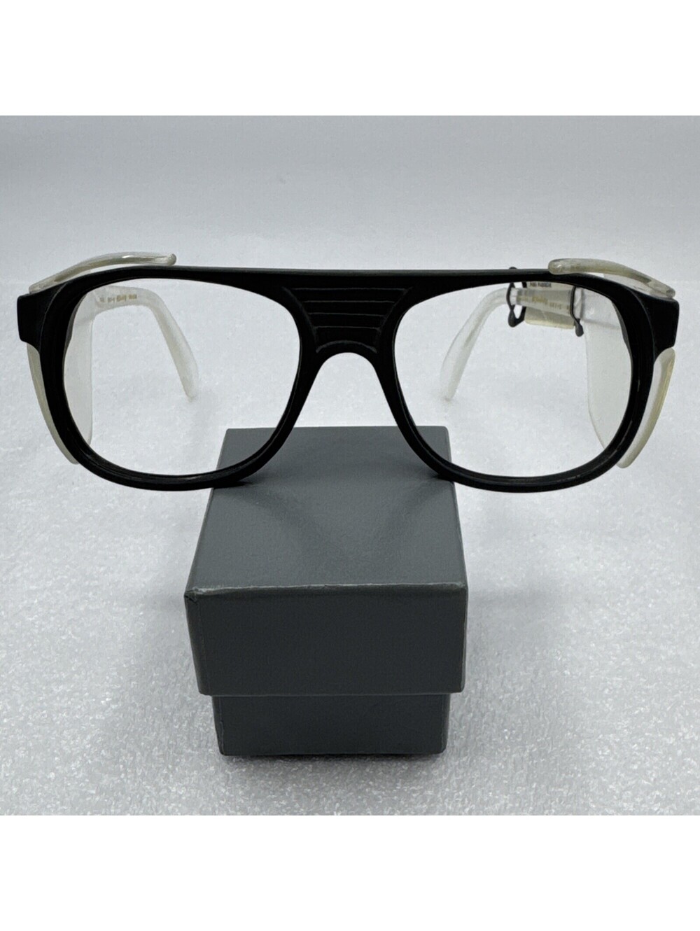 AO American Optical Safety Glasses W/Side Shields Falcon Black 52-17 145mm
